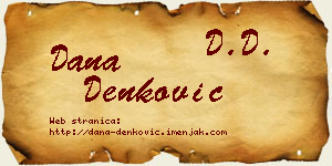 Dana Denković vizit kartica